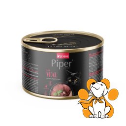 Piper Cat Junior Veal 185g, Vlažna Hrana Za Mačiće Sa Teletinom Za Zdrav Rast