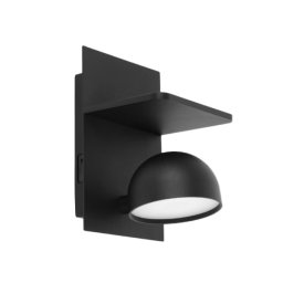 Zidna lampa 7W 3000K crna dimabilna EL369