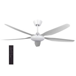 PROSTO beli plafonski ventilator 137cm, 5 elisa EL488