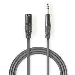 Balansirani Audio Kabl XLR (Muški) na 6.35mm Jack - 3m