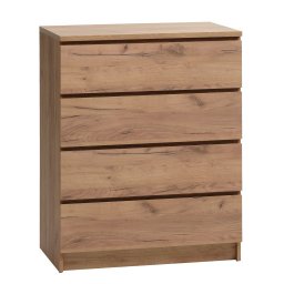 Komoda 4 fioke natur hrast