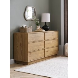 Komoda 3+3 fioke top. hrast