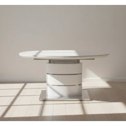 Trpezarijski sto Sfera MDF Beli visoki sjaj (1400-1800)x900x760mm ( 770-113 )