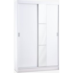 Ormar 120x201 sa ogledalom bela