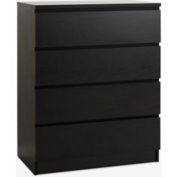Komoda 4 fioke crna