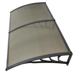 Nadstrešnica Aluminijumska 240x120cm Crna Bronza 5mm ( 1949 )