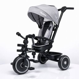 Beltino Nuovo Tricikl sa Rotirajućim Sedištem i Ležećim Položajem - Sivi ( BLTN-26001S )