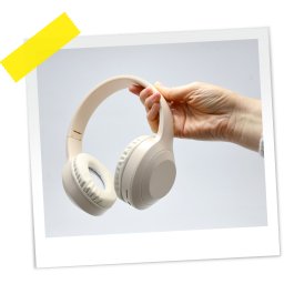 SLUŠALICE BEŽIČNE CRNA BRAON KREM OP25162 WY