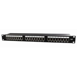 NPP-C624-002 Gembird Cat.6 24 port shielded patch panel, 19 1U