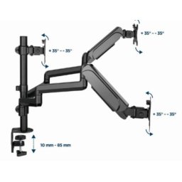Gembird MA-DA3-01 podesivi stoni drzac za monitor sa tri ruke, tilt, 17-27 max.7kg