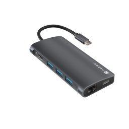 Natec fowler 2 v2, usb type-c 8-in-1 multi-port adapter ( NMP-2162 )