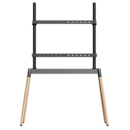 Gembird TVS-86F-01-BK Podno postolje za TV, 55-86inc, crno/drvo