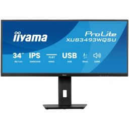 Iiyama xub3493wqsu-b6 34'' ips ultra wide flat screen with pip, pbp and height adjustable stand ( xub3493wqsu-b6 )