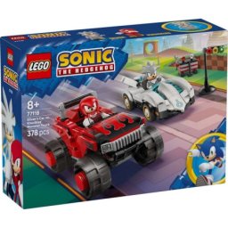 Lego sonic silvers car vs knuckles mech ( LE77118 )