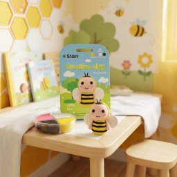 PLASTELIN CLAY SET 4 boje PČELA 12/1 ctn 144 *AK