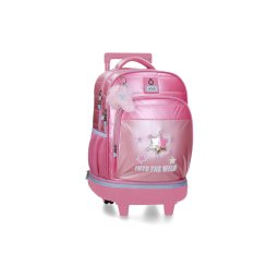 ENSO INTO THE WILD ranac za školu sa točkićima - pink