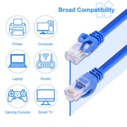 Xwave cat6e 0.5m blue utp mrežni patch,lan,50cm dužine,plavi kabl ( Kabl CAT6E 0.5m blue )