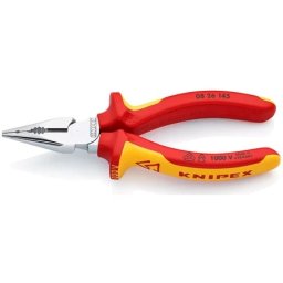 Knipex šiljasta kombinovana klešta izolovana 1000V VDE 145mm ( 08 26 145 )