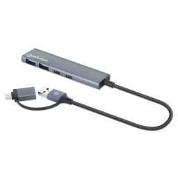 MANHATTAN 4-Port USB 3.0 Typ-C , Typ-A