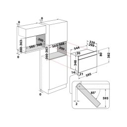 WHIRLPOOL WMN14BB ugradna mikrotalasna rerna