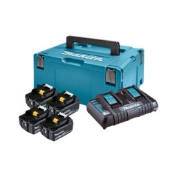 Makita Set baterija i punjač Power source kit Makpac Type3, BL1860Bx4, DC18RD 198091-4