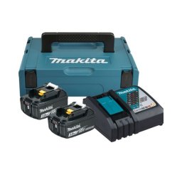Makita Set baterija i punjač Power source kit 2/Makpac Type1, BL1830x2, DC18RC 197952-5