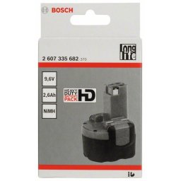 9,6 V O-Pack-akumulator Bosch 2607335682, Stiard Duty (SD), 2,6 Ah, NiMH