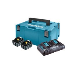 Makita Set baterija i punjač Power source kit Makpac Type3, BL1850Bx2, DC18RD 197629-2
