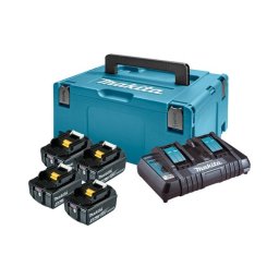 Makita Set baterija i punjač Power source kit Makpac Type3, BL1840Bx4, DC18RD 197503-4
