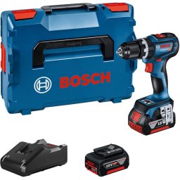 Akumulatorska vibraciona bušilica, odvrtač Bosch GSB 18V-90 C, 2x4,0Ah, L-Boxx, 06019K6103