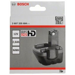 12 V O-Pack-akumulator Bosch 2607335684, Stiard Duty (SD), 2,6 Ah, NiMH