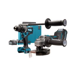 Makita Akumulatorska bušilica - odvrtač DF001G + ugaona brusilica GA005G, 40V, 2x4,0 Ah DK0124G201
