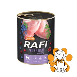 Rafi Dog GF Rabbit 800g,Vlažna Hrana Sa Zečetinom Za Osetljiv Digestivni Sistem