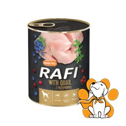 Rafi Dog GF Quail 800g, Vlažna Hrana Sa Prepelicom Za Izbalansiranu Ishranu