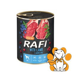 Rafi Dog Grain Free Lamb 800g, Vlažna Hrana Sa Jagnjetinom Za Nežnu Probavu