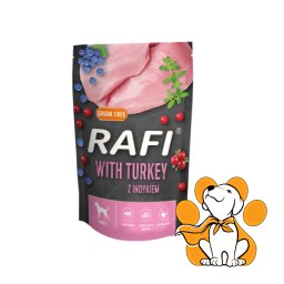 Rafi Dog Grain Free Turkey 500g, Vlažna Hrana Sa Ćuretinom Za Laku Probavu