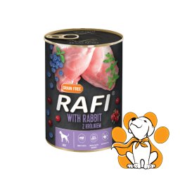Rafi Dog Grain Free Rabbit 400g, Vlažna Hrana Sa Zečetinom Za Osetljive Pse