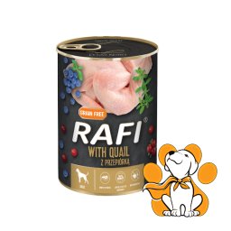Rafi Dog Grain Free Quail 400g, Vlažna Hrana Sa Prepelicom Za Izbirljive Pse