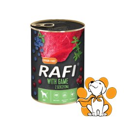 Rafi Dog Grain Free Wild Game 400g, Vlažna Hrana Sa Divljači Za Energiju