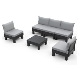 Keter baštenski set Cantara elements 5 seater grafit