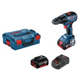 Akumulatorska bušilica, odvrtač Bosch GSR 18V-50, 2x5,0Ah + L-Boxx kofer, 06019H5001
