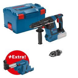 Bosch hamer bušilica GBH 18V-26 F Solo bez baterije i punjača + adapter za usisavanje GDE 18V-16 u L-Boxx 238, 061191000K