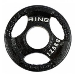 Ring olimpijski tegovi liveni sa hvatom 1x 1,25kg RX PL14-1,25