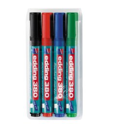 Edding flipchart marker 380 1,5-3mm, zaobljeni, set 1/4 sortirano ( 09M380Q )