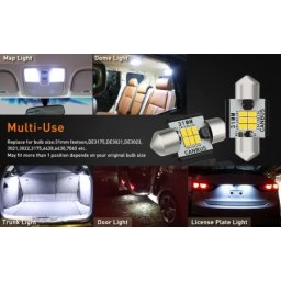 Auxito de3175 led sijalice 6000k canbus 3021 3175 31mm-6p-black-w2 ( AUX062 )