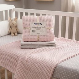 Ready Bebi Prekrivač Vafl - Roze