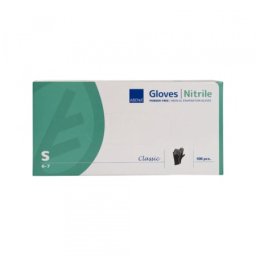 Nitril Rukavice bez pudera Abena S crne 1/100 ( N036 )