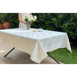 Stolnjak Delux 150x220cm Cvet - Bež boja ( VLK000348-deluxcvetbezboja )