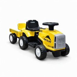 Traktor za decu na akumulator - mini Farmer sa prikolicom (6V) – Žuti ( SM-26106ZZ )