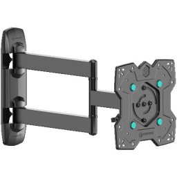 Onkron Full Motion TV Wall Mount for 17- 43 Inch LCD LED Flat Screens up to 35 kgs, Black ( M4SR-B )